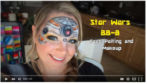 Star Wars BB-8 Face Painting