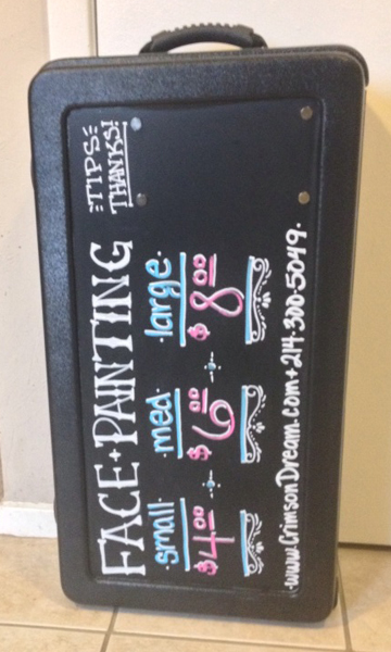 Craft-n-Go Paint Station with Chalk Board Lid